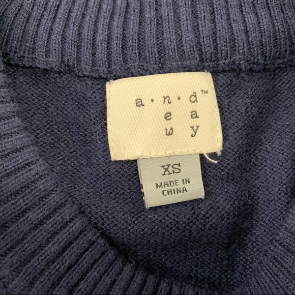 A New Day Long Sleeve Crew Neck Sweater
Navy Blue & White
Size XS - Picture 7 of 8